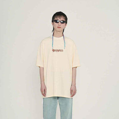 Loose Round Collar Printed Short Sleeve T-shirt For Men And Women MuddyStock