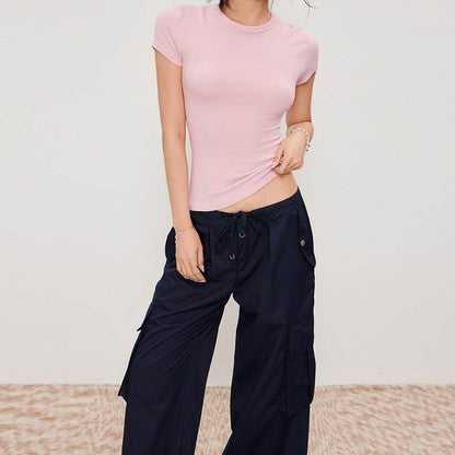 Women's Round Neck T-Shirt | MuddyStock Originals Pink MuddyStock