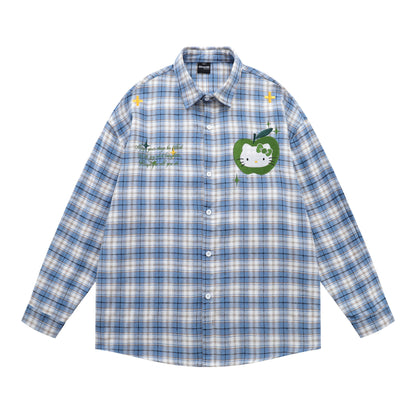 Plaid Long Sleeve Shirt For Women | MuddyStock Originals Blue