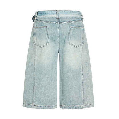 Washed cat whiskers seven quarter shorts for women | MuddyStock Originals