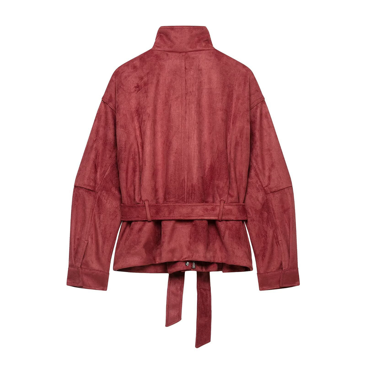 Women's Suede Effect Belt Jacket Coat All Products