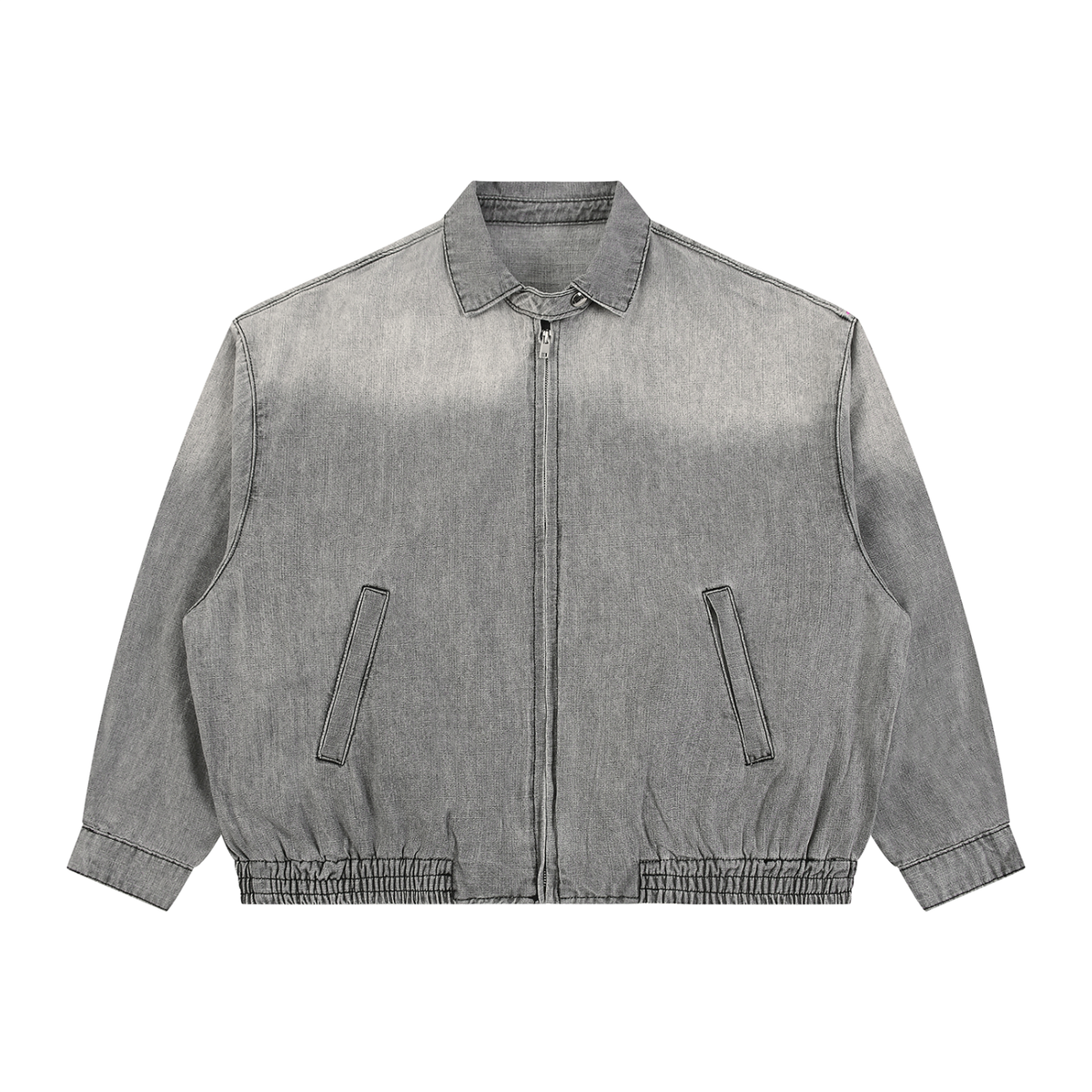 Vintage Wash Full-Zip Denim Jacket For Men | MuddyStock Originals