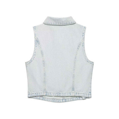 Street denim vest+jeans set for women | MuddyStock Originals