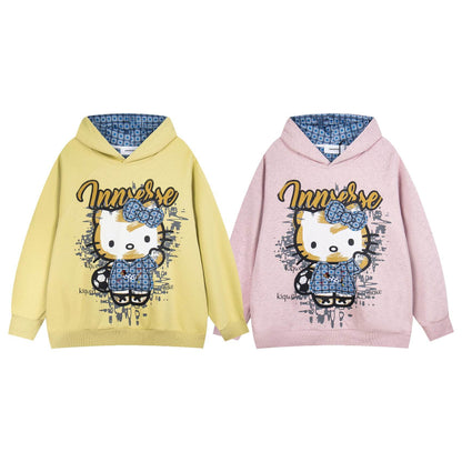 Cartoon Patchwork Hoodie For Women | MuddyStock Originals MuddyStock