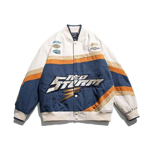 Embroidered Baseball Jacket For Men And Women Color matching