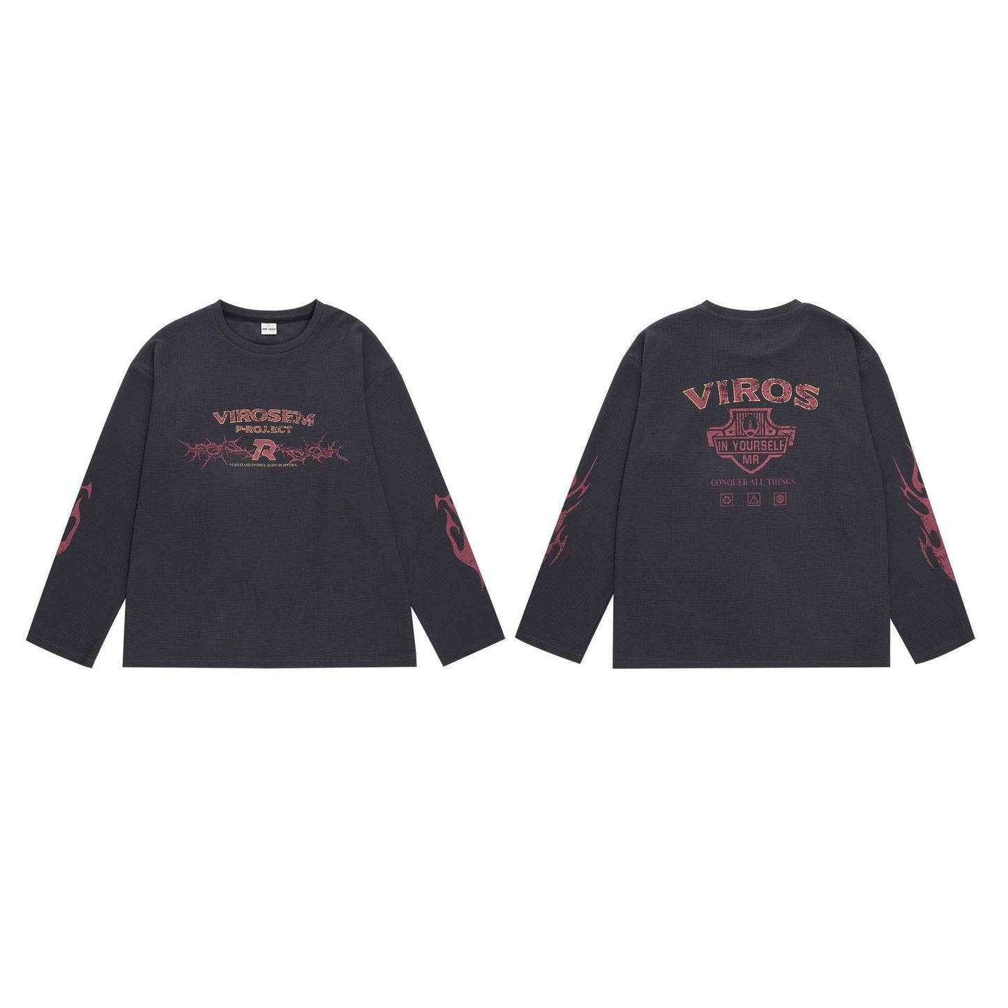 American Vintage Street Long-sleeved T-shirt For Women null