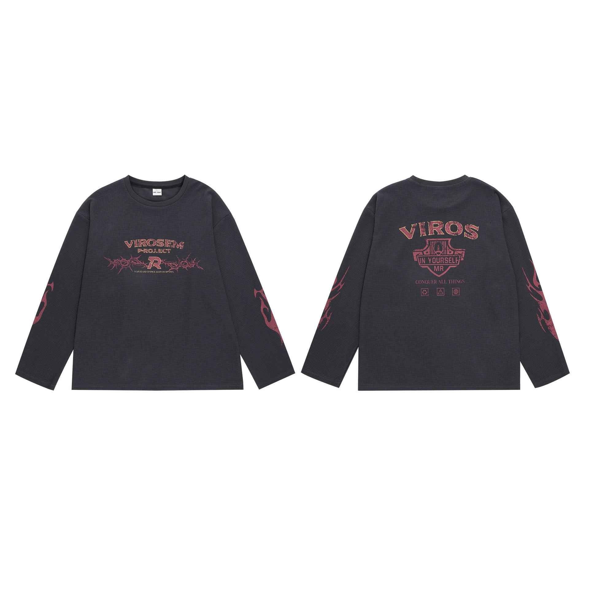 American Vintage Street Long-sleeved T-shirt For Women null