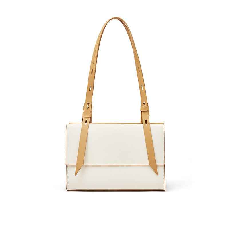 Versatile Niche Women's Tote Bag Beige + khaki eprolo