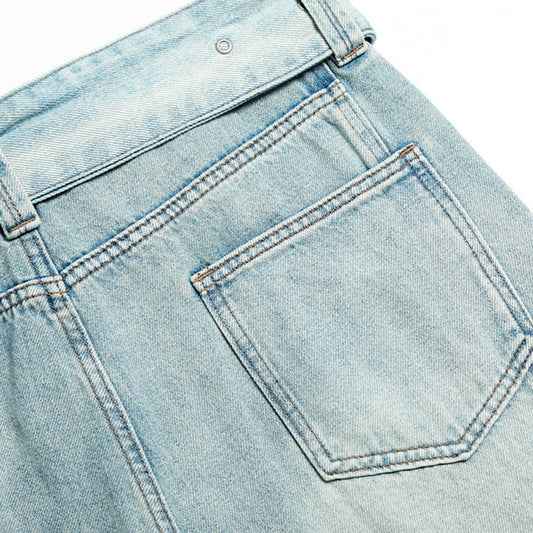 Washed cat whiskers seven quarter shorts for women | MuddyStock Originals
