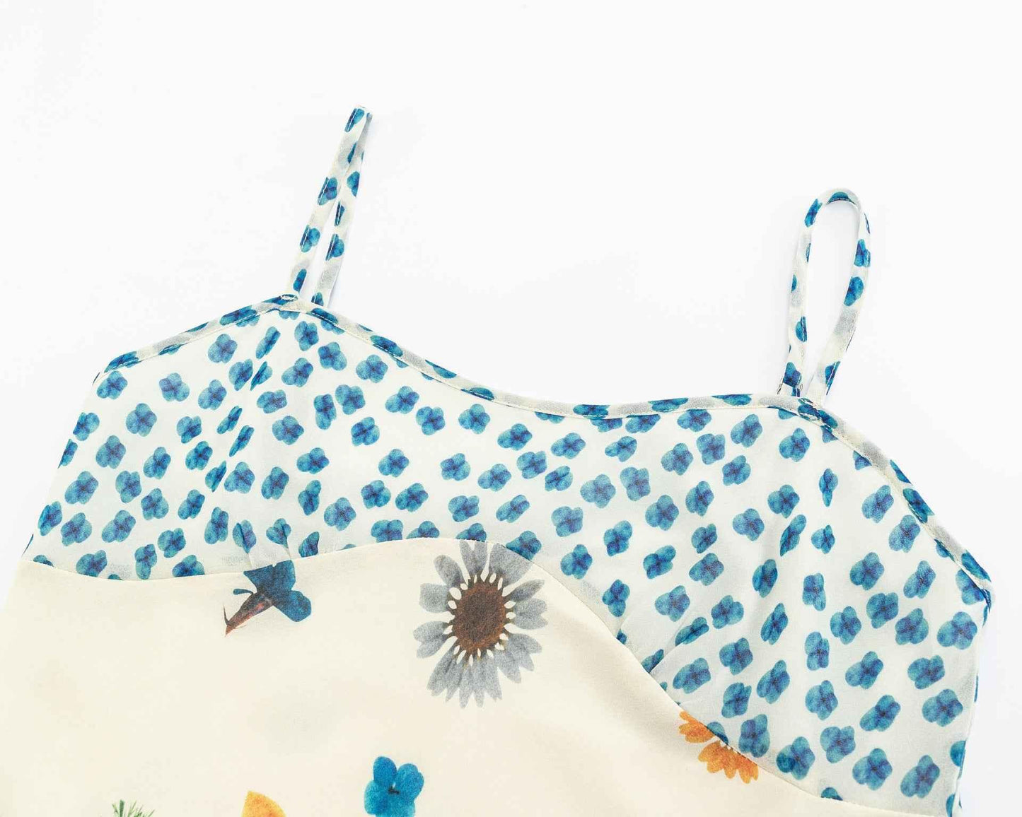 Slim fit lace up floral suspender dress | MuddyStock Originals