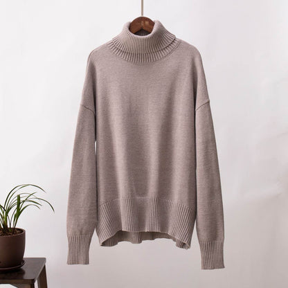 High Neck Sweater For Women | MuddyStock Originals Light Brown MuddyStock