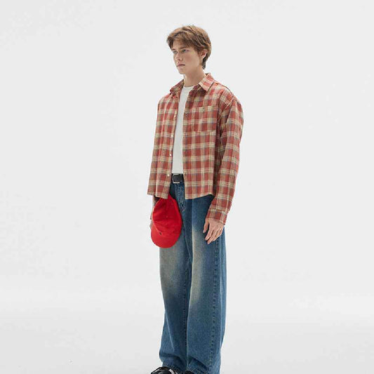 Retro Washed Distressed Jeans For Men MuddyStock
