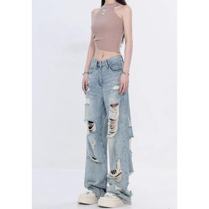 Straight Loose Slimming Wide-leg Pants For Women