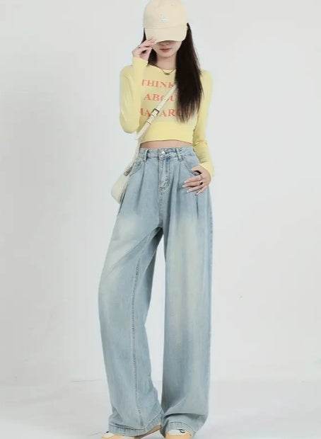 High Waisted Wide Leg Jeans For Women MuddyStock