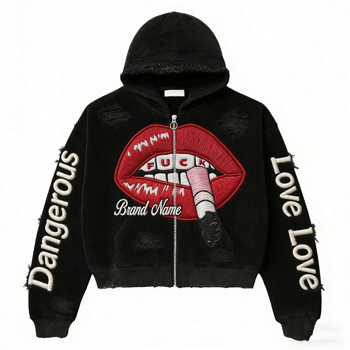 Bold Style Hoodie For Women Black