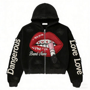 Bold Style Hoodie For Women Black