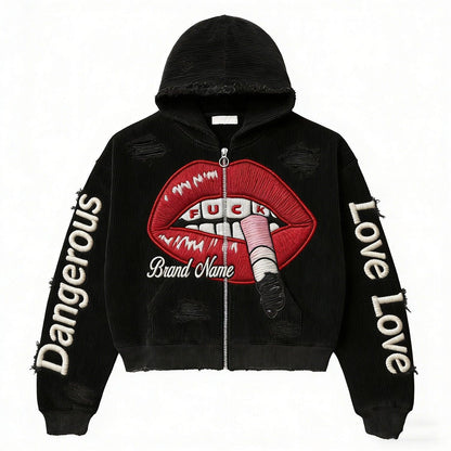 Bold Style Hoodie For Women Black