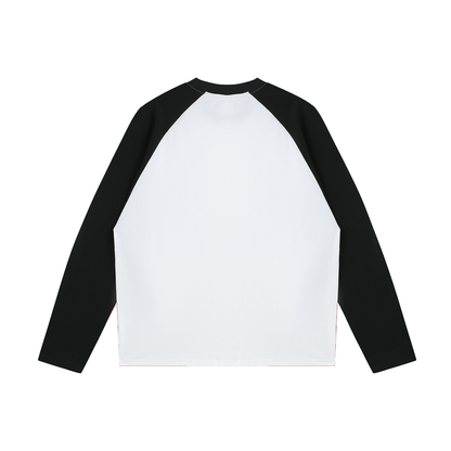 Color-Blocked Raglan Long-Sleeve T-Shirt For Women | MuddyStock Originals