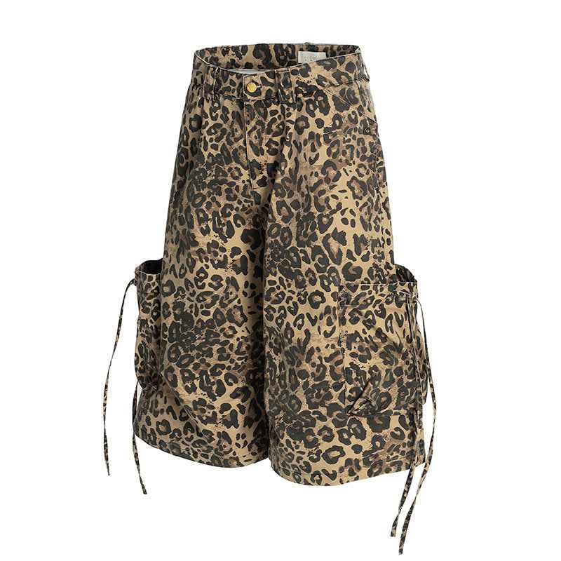 Women's workwear leopard print shorts | MuddyStock Originals