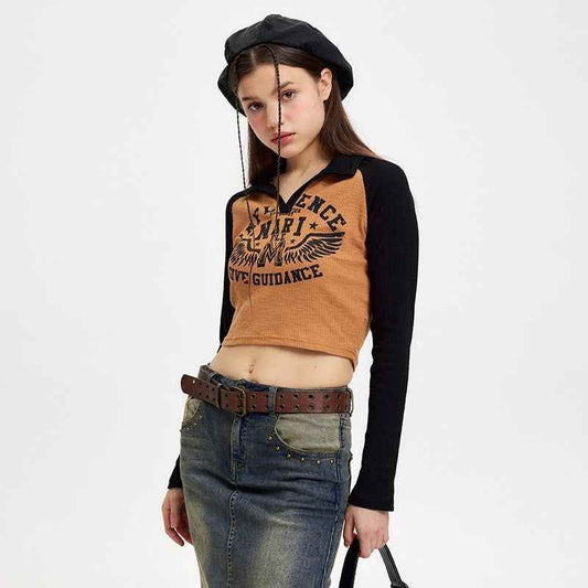 Raglan Sleeve Long Sleeve Top For Women MuddyStock