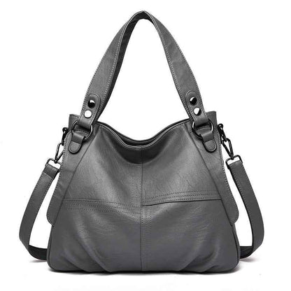 Large capacity shoulder crossbody handbag Light grey