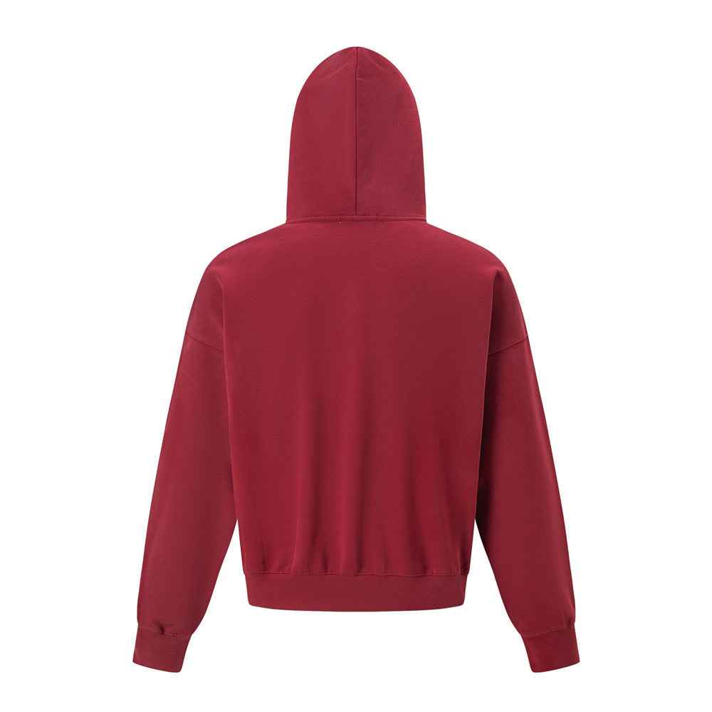 Five pointed star printed loose hoodie for men | MuddyStock Originals