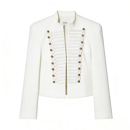 Spring Slim-fit Suit Casual Jacket For Women White All Products