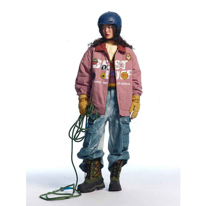 Washed printed jacket for women | MuddyStock Originals MuddyStock