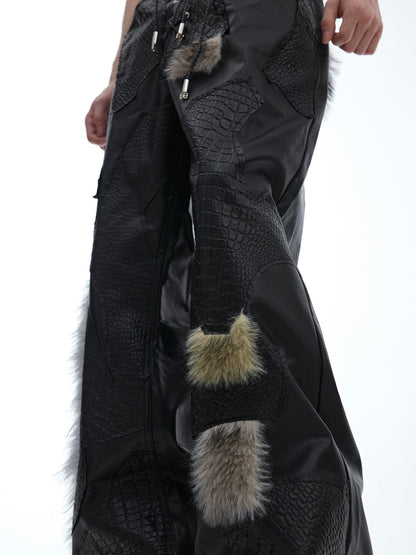 Punk Fitted Boot-cut Pants For Men and Women