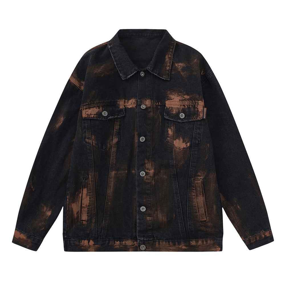 Ripped Jacket For Men Black MuddyStock