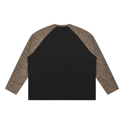 Unisex Leopard Panel Waffle T-Shirt | MuddyStock Originals