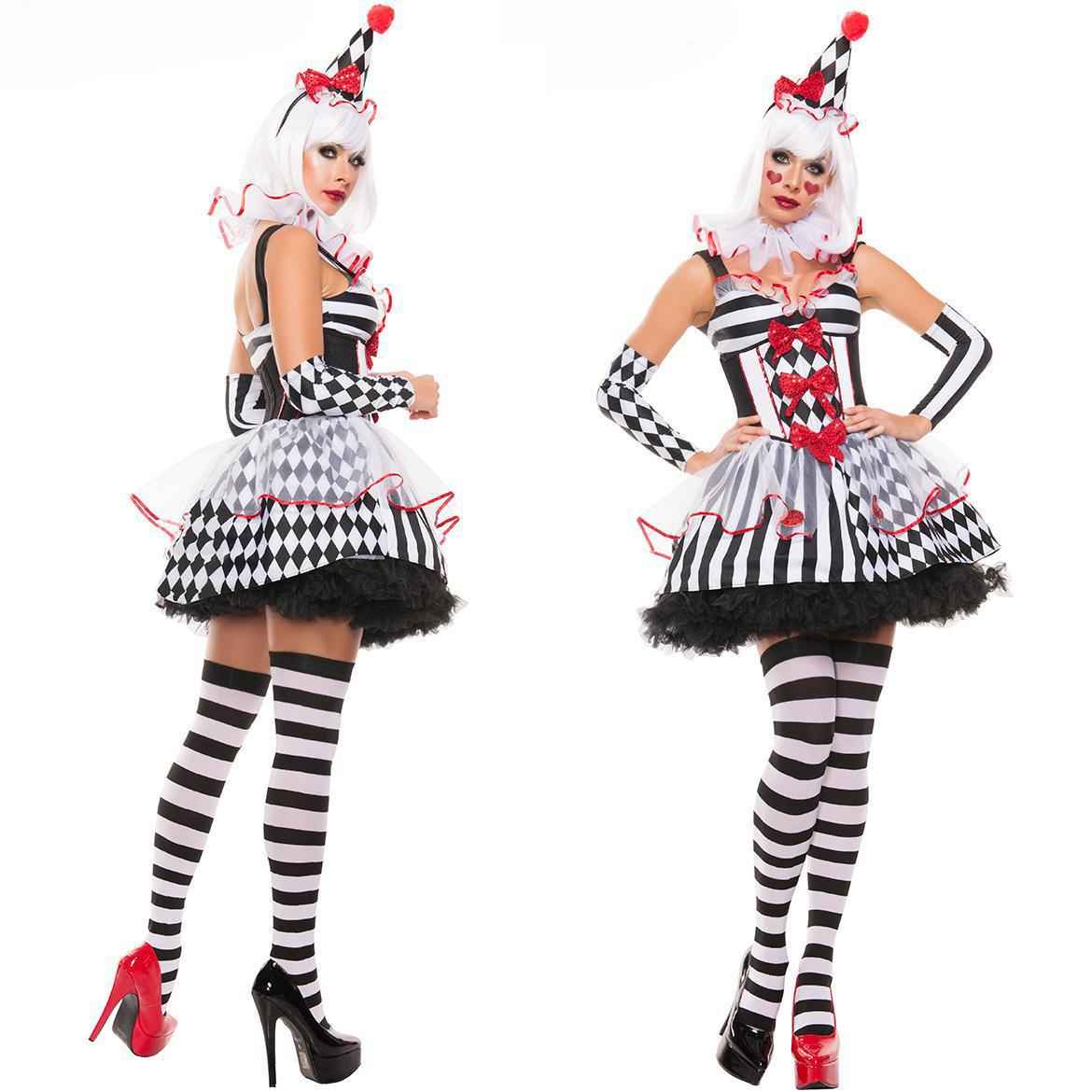 Cute Circus Clown Costume for Halloween