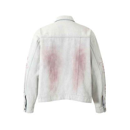 Inkjet Tie-dyed Denim Clothing Loose Jacket Men MuddyStock