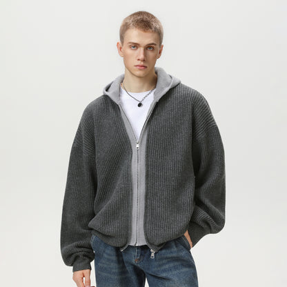 Cardigan hooded long sleeved hoodie for men | MuddyStock Originals
