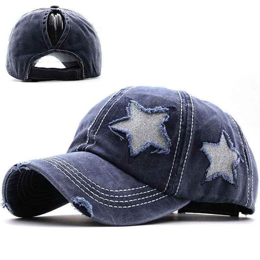Washed And Worn Pentagram Baseball Cap MuddyStock