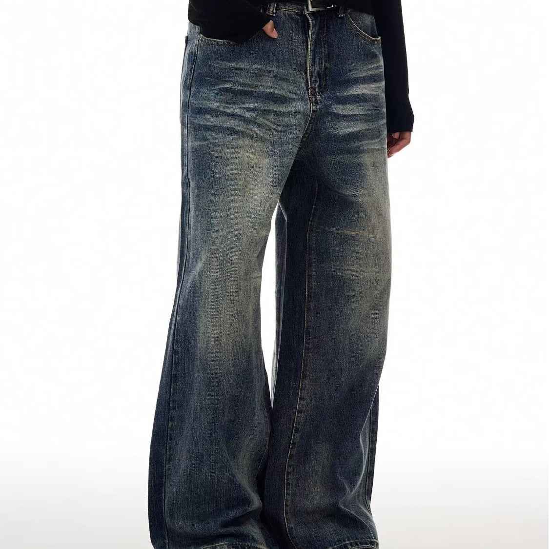 Straight-leg Loose-fit Jeans For Men