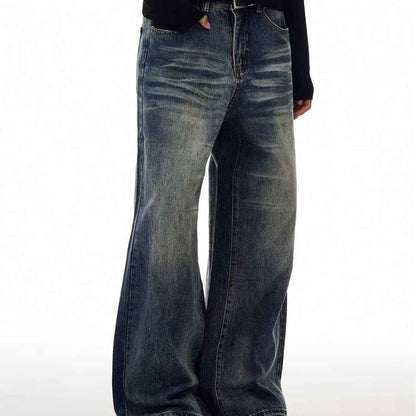 Straight-leg Loose-fit Jeans For Men