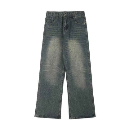 Washed Distressed Loose Jeans For Men MuddyStock