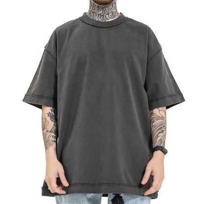 Heavy-duty Washed Reverse Short-sleeved Men MuddyStock