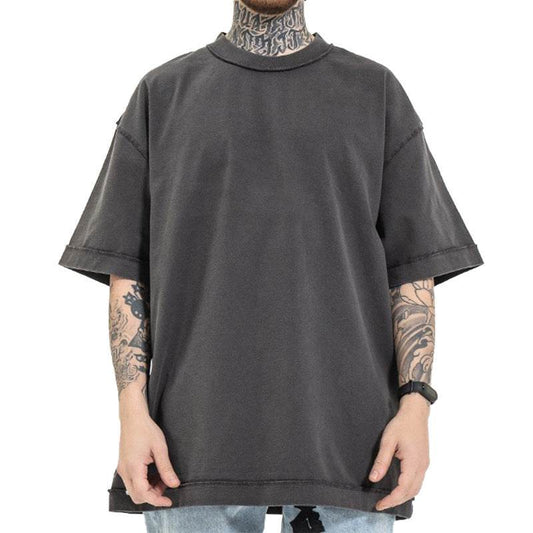 Heavy-duty Washed Reverse Short-sleeved Men MuddyStock