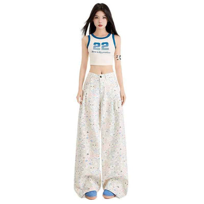 Women's Casual Loose Slim Long Wide Leg Pants | MuddyStock Originals MuddyStock
