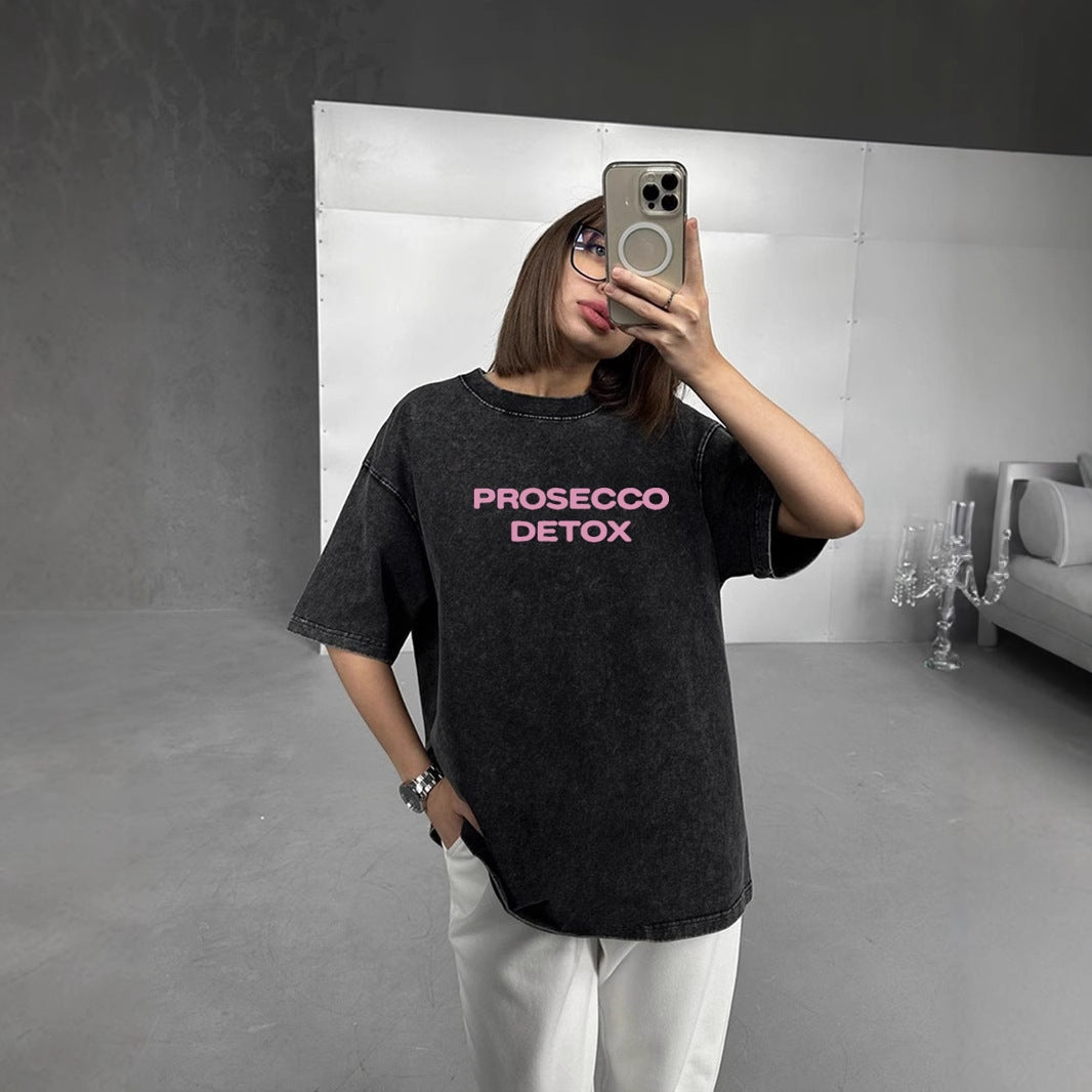 Style Letter Print Short Sleeve T-Shirt For Men And Women | MuddyStock Originals MuddyStock