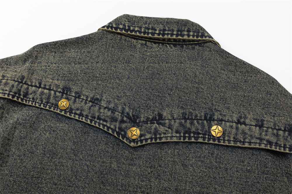 Punk High Street Tooling Denim Jacket For Women