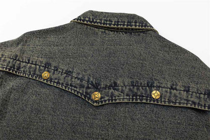 Punk High Street Tooling Denim Jacket For Women