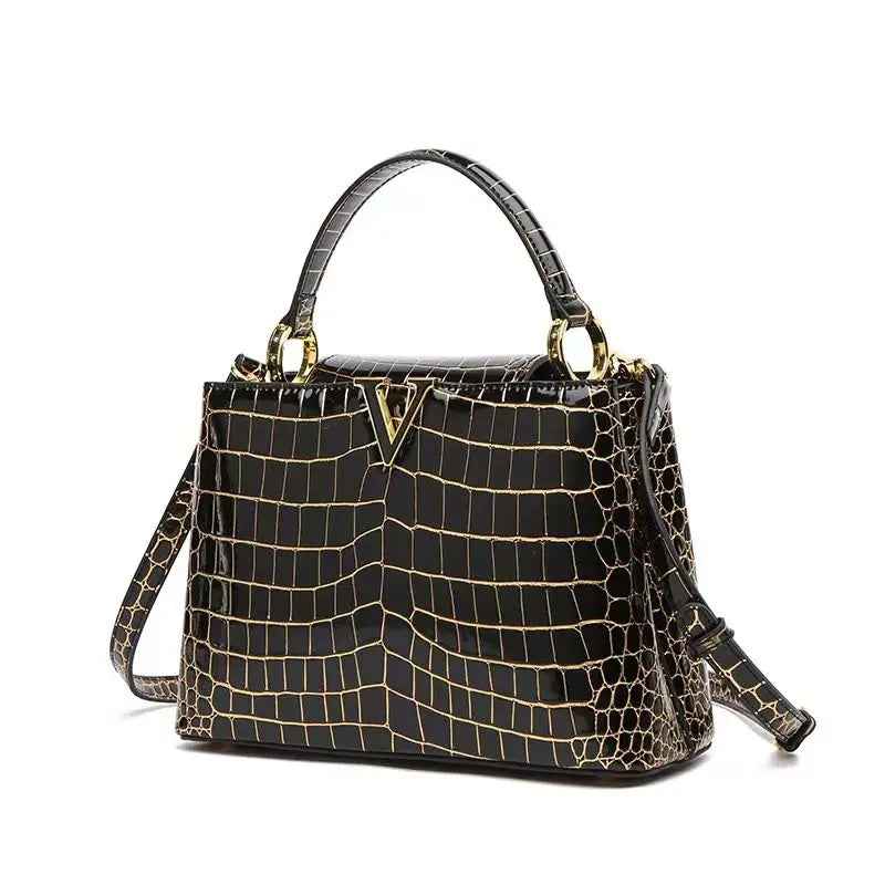 Crocodile Print Shoulder Handbags for Women | MuddyStock Originals