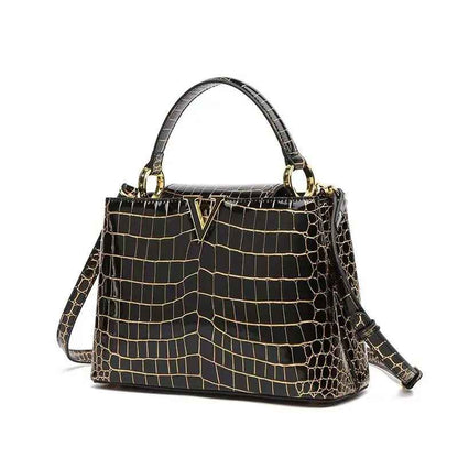 Crocodile Print Shoulder Handbags for Women | MuddyStock Originals