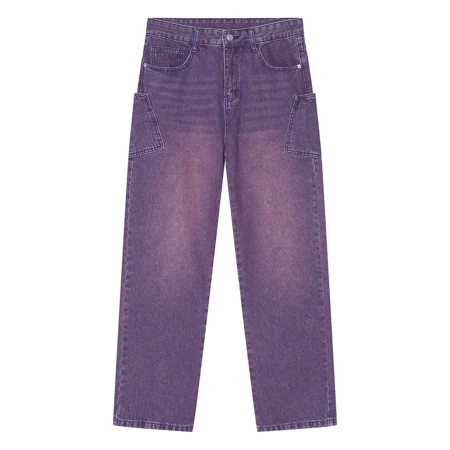Korean Fashion Type Loose Straight Jeans For Men And Women MuddyStock