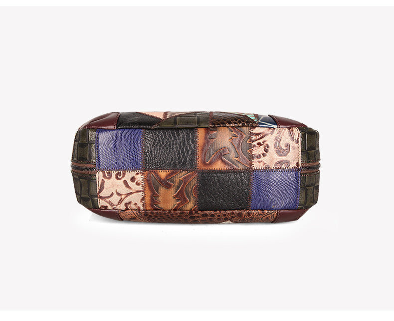 Women's Large Capacity Stitching Shoulder Tote Bag