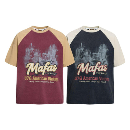 City silhouette vintage short sleeves for men | MuddyStock Originals