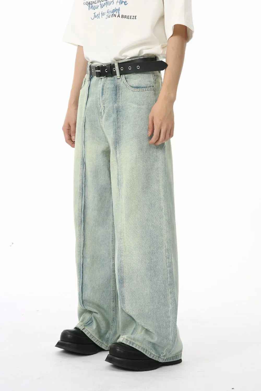 Wide Leg Jeans with Pockets For Men | MuddyStock Originals